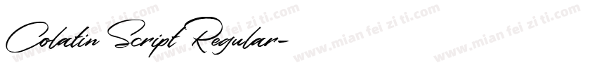 Colatin Script Regular字体转换